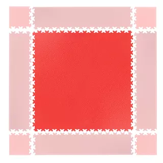 Puzzle Floor Mat inSPORTline Simple Red