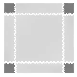 Corner Pieces for Puzzle Mat inSPORTline Simple Gray – 4 Pcs.