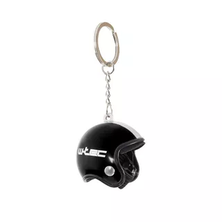 Helmet-Shaped Keychain W-TEC Clauer - Black - Black