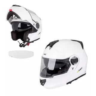 Preklopna moto čelada W-TEC Vexamo V270 PP - bela