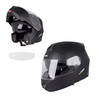 Kask motocyklowy szczękowy W-TEC Vexamo PP z Pinlockiem - Matt.czarny