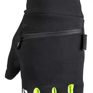 Running Gloves inSPORTline Tibidabo - Black-Fluo