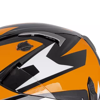 Motorcycle Helmet W-TEC Dualsport - Fluo Yellow-Blue