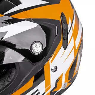 Motorcycle Helmet W-TEC Dualsport - Black-Fluo Orange