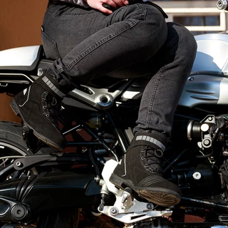 Motorcycle Boots W-TEC Sixtreet - Black-Green