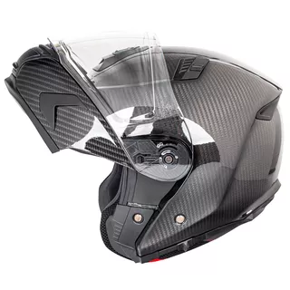 Flip-Up Motorcycle Helmet W-TEC Tensiler - Carbon Glossy