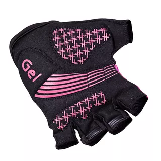 Cycling Gloves W-TEC Karolea - Black-Violet-Pink