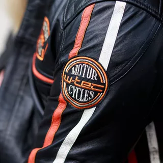 Pánská kožená moto bunda W-TEC Sheawen Classic - černá
