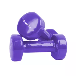 Vinyl Dumbbell Set inSPORTline Smoothbell 2 x 1 kg