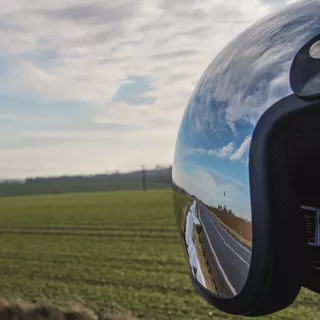 Kask motocyklowy otwarty chopper W-TEC AP-75 - Biała perła