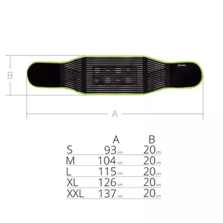 Magnetischer Bambuslendengürtel inSPORTline