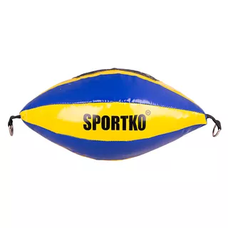 Worek treningowy SportKO GP2 22x40cm / 4,5kg - Żółto-niebieski