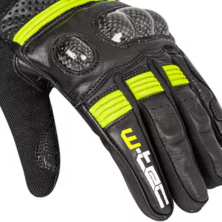 Moto rukavice W-TEC Rushin - Black-Fluo Yellow