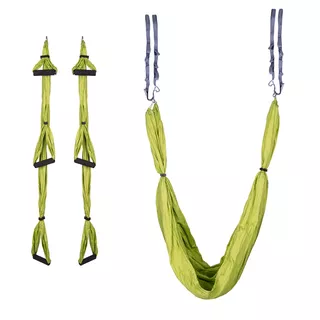 Aerial Aero Yoga Hammock inSPORTline Hemmok Green with Mounts and Straps