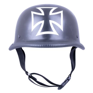 Retro otevřená moto helma Sodager Iron Cross - 2.jakost