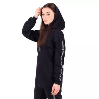 Dámska mikina inSPORTline Overhoodie - čierna