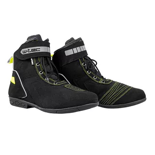 Motorcycle Boots W-TEC Sixtreet - Black-Green