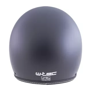 Kask motocyklowy na chopper W-TEC Badachos i gogle Steamrust - Matt.czarny