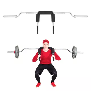 Olympijská hřídel na dřepy inSPORTline Barsap 220cm/50mm 22,5kg, do 317 kg, bez objímek