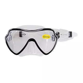 Diving Goggles Escubia Apnea Silicon Senior - Black - Black