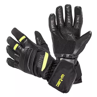 Heated Moto and Ski Gloves inSPORTline HEATride - Black-Fluo Green