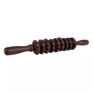 Masažna palica inSPORTline Sebona 39 cm - temno rjava - temno rjava