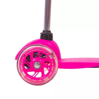 Children’s Tri Scooter WORKER Lucerino with Light-Up Wheels - Pink