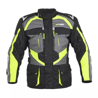 Men’s Motorcycle Jacket W-TEC Burdys Evo - Black-Grey-Green