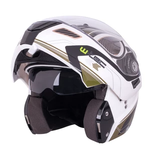 Flip-Up Motorcycle Helmet W-TEC NK-839 - Matt Black