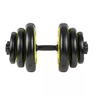 Adjustable Single-Handed Dumbbell inSPORTline 3–18 kg Black-Green