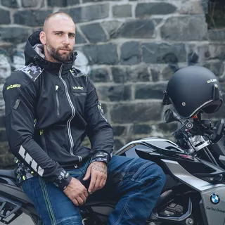 Męska kurtka motocyklowa z kapturem Softshell W-TEC Kybero - OUTLET