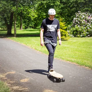 Electric Longboard Skatey 400 Black-Orange