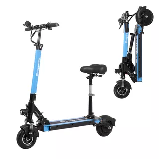 Elektrická kolobežka inSPORTline Skootie Pro 8" so sedlom - modrá