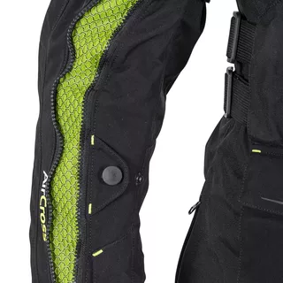 Motoros kabát W-TEC Aircross - fekete-fluor sárga