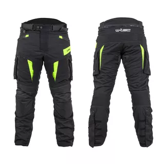 Motorcycle Pants W-TEC Aircross - Black-Fluo Yellow