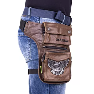 Motorcycle Thigh Bag W-TEC Antique Cracker