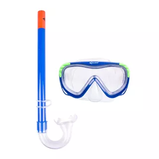 Zestaw do nurkowania Escubia Turtle Kid Set - Niebieski