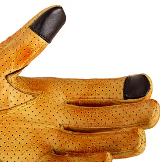 Leather Motorcycle Gloves B-STAR Airstream - Yellow