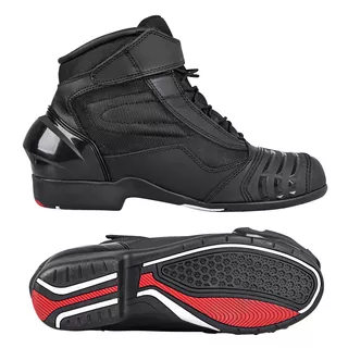 W-TEC Bolter Motorradschuhe - schwarz