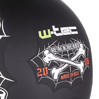 Moto čelada W-TEC V535 Black Heart