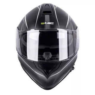 Motorcycle Helmet W-TEC V127 - Black and Graphics