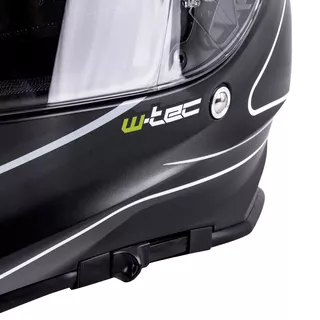 Motorcycle Helmet W-TEC V127 - Black and Graphics