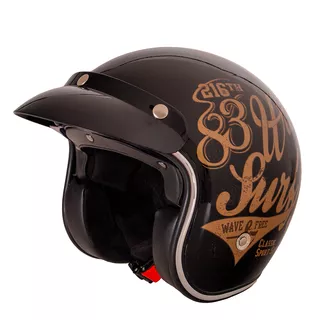 W-TEC Café Racer Motorradhelm - 3Ways Surf Bronze