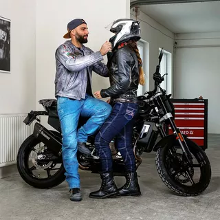 Dámske moto jeansy W-TEC Rafael