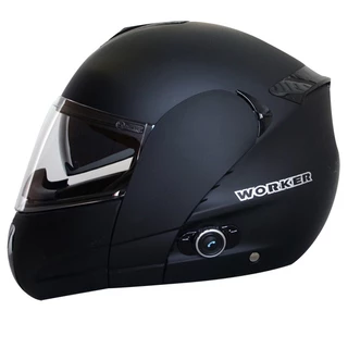 WORKER V210 Bluetooth motorcycle helmet + Interkom - LEH-Crazy Skull - Black