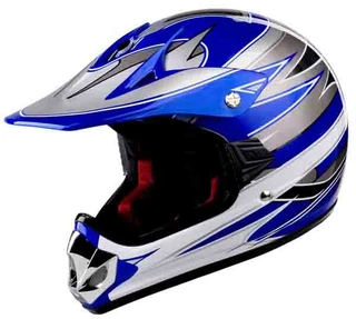 WORKER V310 Junior Motorcycle Helmet - sale - Blue - Blue