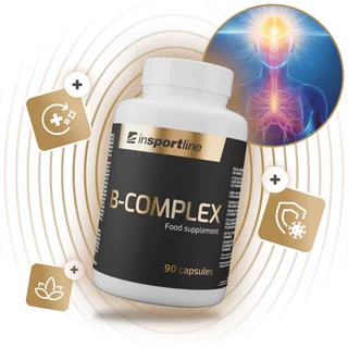 Doplněk stravy s vitaminy B inSPORTline B-Komplex, 90 kapslí