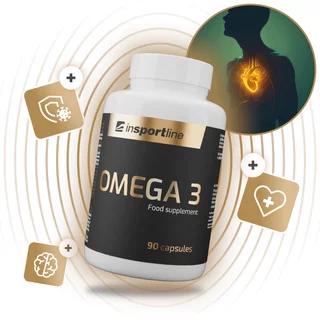 Omega 3 inSPORTline + EPA + DHA + WITAMINA E 90 kapsułek