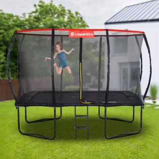 Trampolina prostokątna, kompletny zestaw inSPORTline QuadJump 244*335 cm