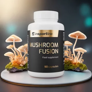 Wellness směs hub inSPORTline MushroomFusion, 90 kapslí